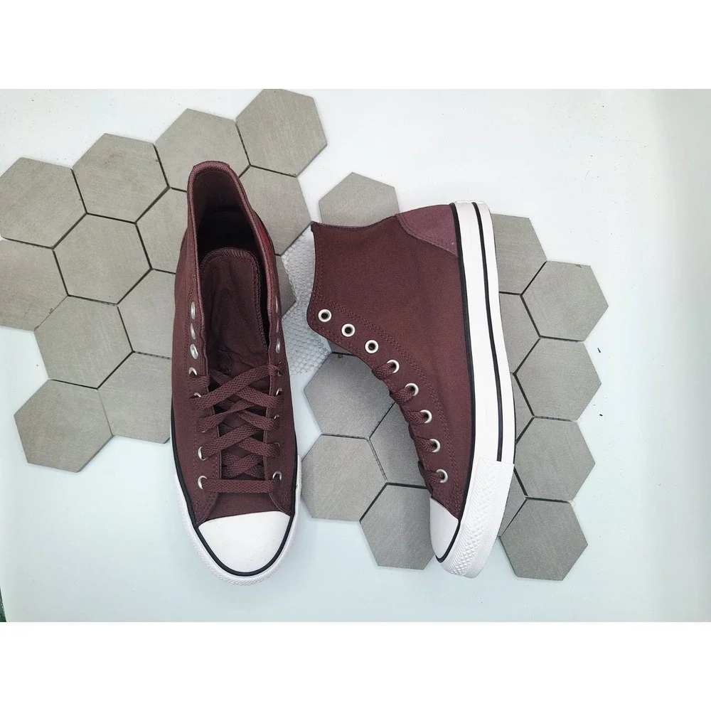 Converse CTAS High Top Shoes‎ Sneakers A12710F Park Red Suede Canvas Men Sz 11.5